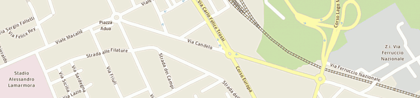 Mappa della impresa carrozzeria flli roncalli a BIELLA