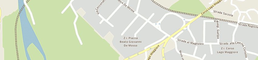 Mappa della impresa filatura magotex di goi pangelo macco franco e c (sas) a BIELLA
