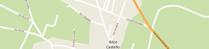Mappa della impresa duepi snc di piccoli catia e c a ALICE CASTELLO