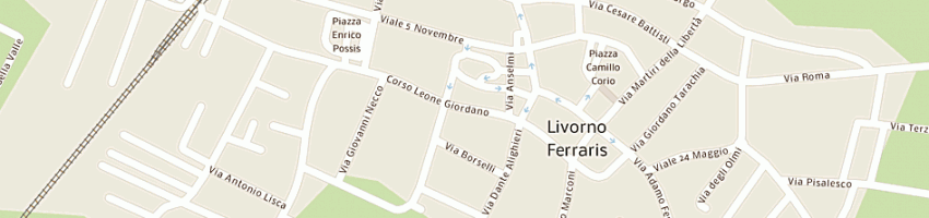 Mappa della impresa sanpaolo imi spa a LIVORNO FERRARIS