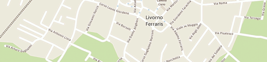 Mappa della impresa gaglianese leo a LIVORNO FERRARIS