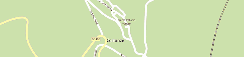 Mappa della impresa ristorante al castello srl a CORTANZE