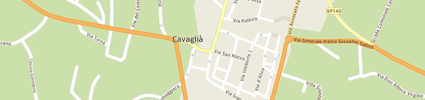 Mappa della impresa nerva massimo a CAVAGLIA 