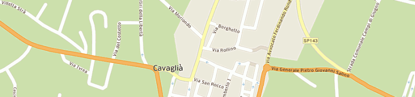 Mappa della impresa asl n12 a CAVAGLIA 