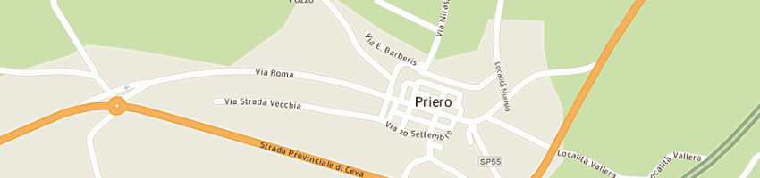 Mappa della impresa algor srl a PRIERO