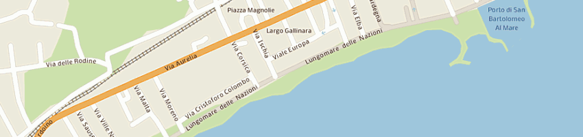 Mappa della impresa medusa di arimondo ambrogio e nicola e c snc a SAN BARTOLOMEO AL MARE