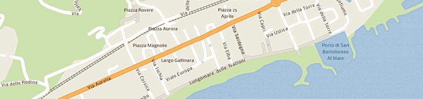 Mappa della impresa albergo piera di colombo angela e c sas a SAN BARTOLOMEO AL MARE