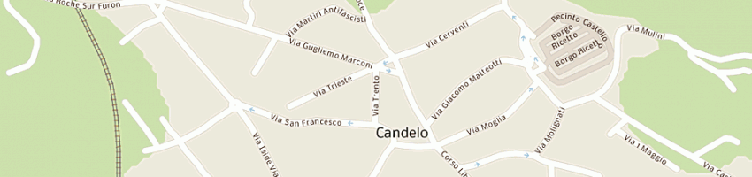 Mappa della impresa angelino fucina artistica a CANDELO