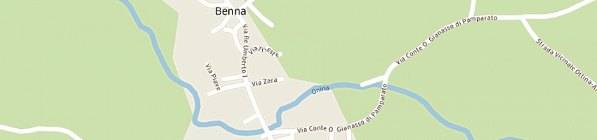 Mappa della impresa sfilacciatura stella di maffeo m e c (snc) a BENNA