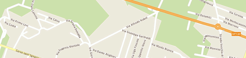 Mappa della impresa comando prov vv ff a SANTHIA 