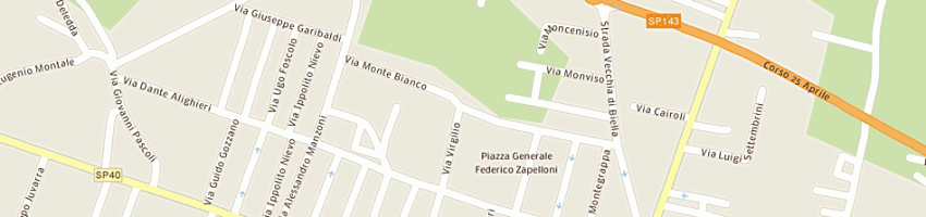 Mappa della impresa bocciofila pensionati santhiatesi a SANTHIA 