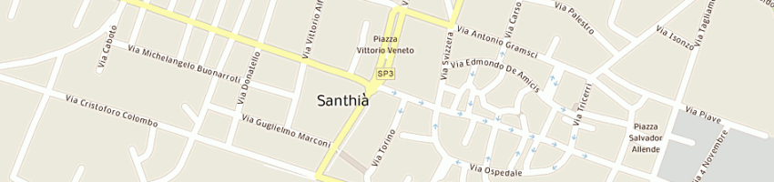 Mappa della impresa mazzino rosa a SANTHIA 