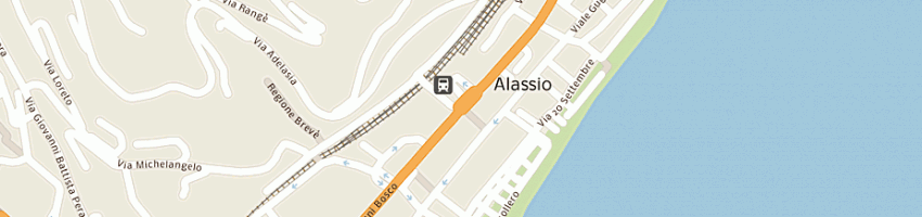 Mappa della impresa bagni stellamarina di pace piera e c sas a ALASSIO