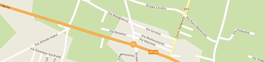 Mappa della impresa avignone fausto a SANTHIA 