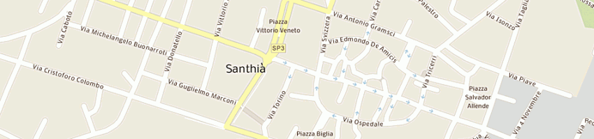 Mappa della impresa farmacia dell'ospedale a SANTHIA 