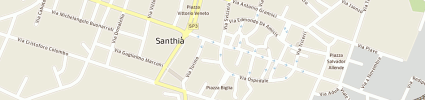 Mappa della impresa albergo ristorante vittoria di pastore albertina e c snc a SANTHIA 