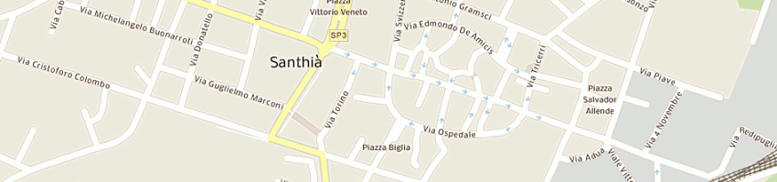Mappa della impresa panetteria memoli marco e c snc a SANTHIA 