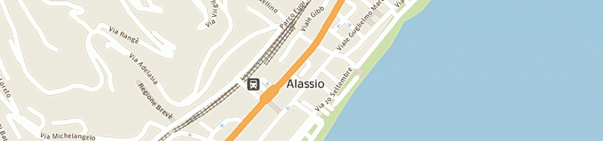Mappa della impresa sandon's yachting club albertina sas a ALASSIO