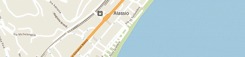 Mappa della impresa blue bay alassio sas di vincenzo faraone e c a ALASSIO
