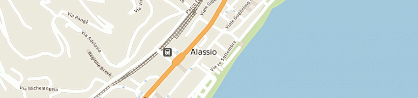 Mappa della impresa traversa graziella a ALASSIO