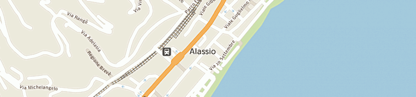 Mappa della impresa hotel enrico snc di enrico chiapuzzi e paolo rover a ALASSIO
