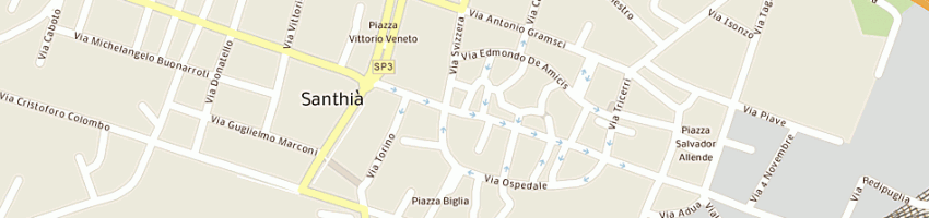 Mappa della impresa macelleria maza di maza giovanni e c - snc a SANTHIA 