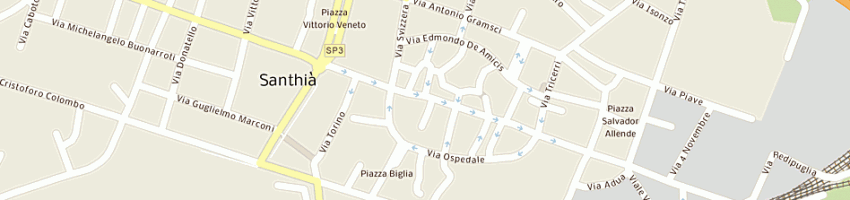 Mappa della impresa banca popolare di novara a SANTHIA 