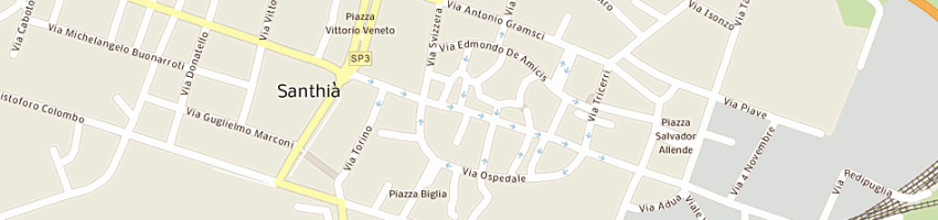 Mappa della impresa trebo' emiliano a SANTHIA 
