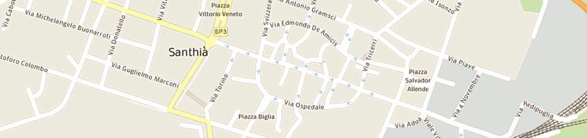 Mappa della impresa bla bla e co srl a SANTHIA 
