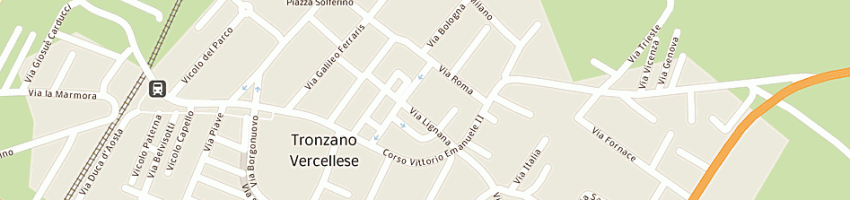 Mappa della impresa cisas a TRONZANO VERCELLESE