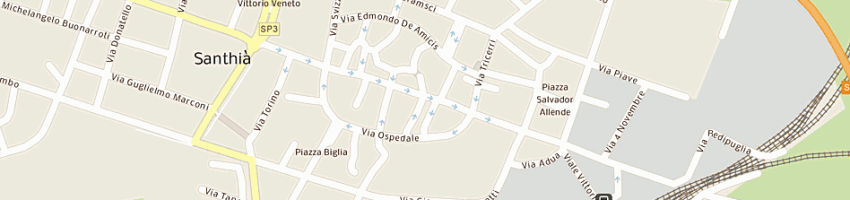 Mappa della impresa quadrifoglio di pellielo daniela a SANTHIA 