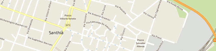 Mappa della impresa precisa di borzoni gianluca e c sas a SANTHIA 