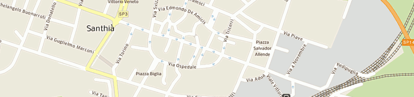 Mappa della impresa divine follie hair studio snc di cruciano ce maggio p a SANTHIA 