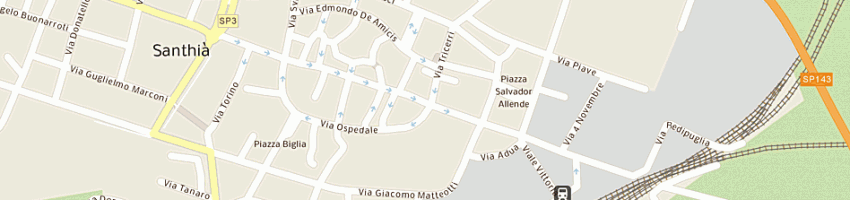Mappa della impresa atlantis srl a SANTHIA 