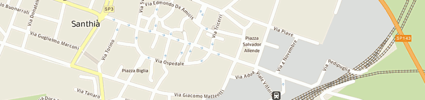 Mappa della impresa pasticceria totaro di totaro mario e c snc a SANTHIA 