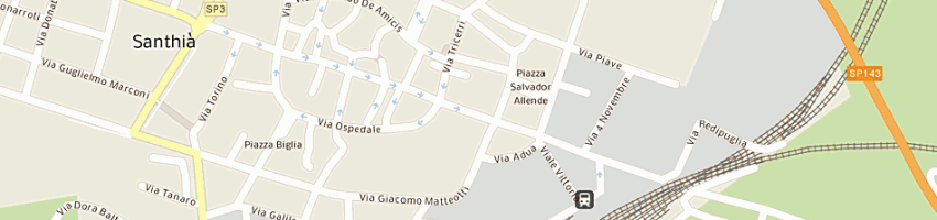 Mappa della impresa pugno pier giuseppe a SANTHIA 