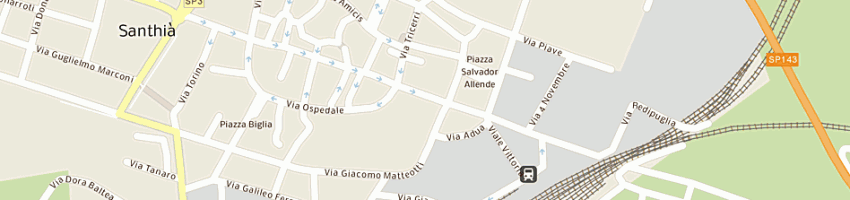 Mappa della impresa adecco italia spa a SANTHIA 