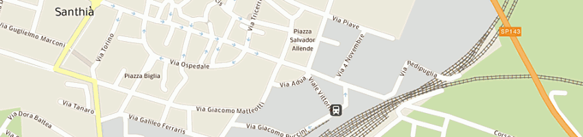Mappa della impresa cds srl a SANTHIA 