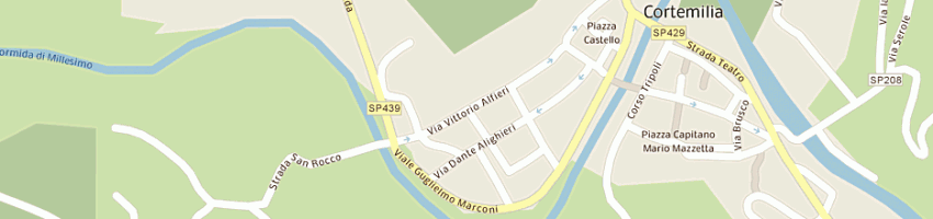 Mappa della impresa tipografia litografia 'cavallero giovanni' a CORTEMILIA