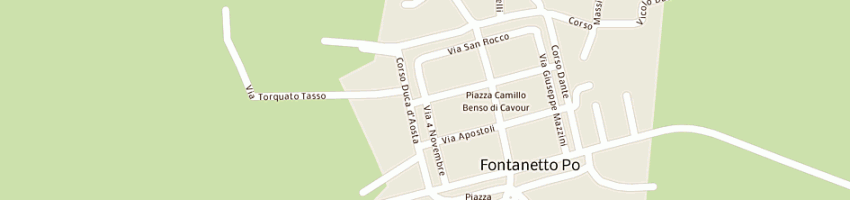 Mappa della impresa damiano vito a FONTANETTO PO