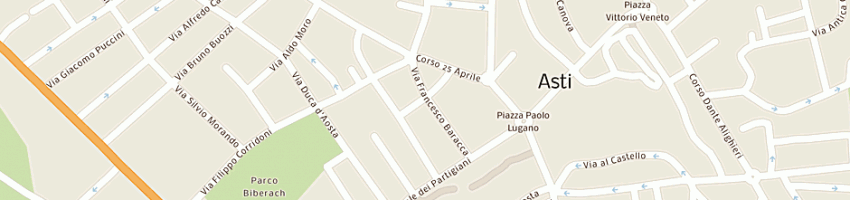 Mappa della impresa dedier ottenga carmina a ASTI
