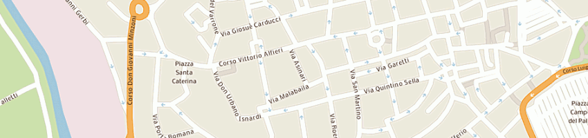 Mappa della impresa ologramma a ASTI