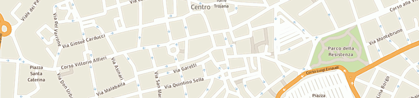 Mappa della impresa pizzeria ristorante francese a ASTI