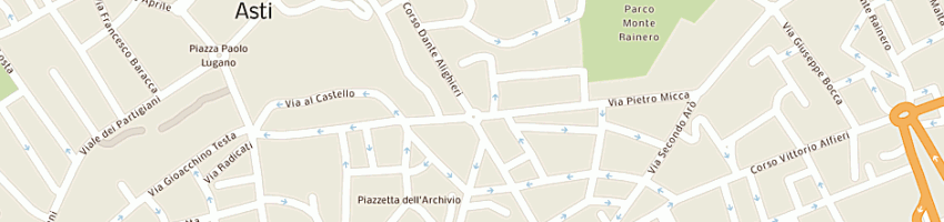 Mappa della impresa ottica franceschini a ASTI