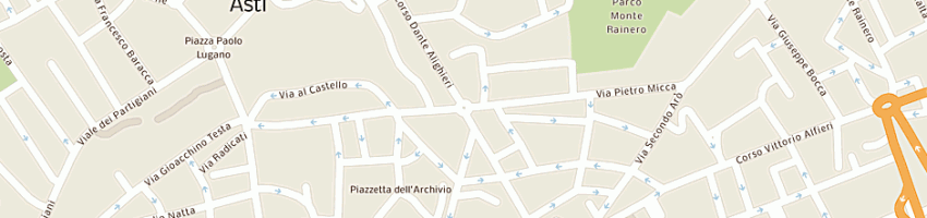 Mappa della impresa bar mixi bar a ASTI