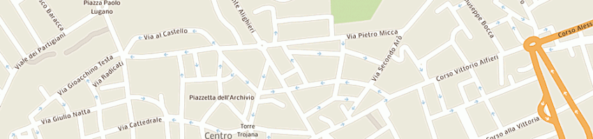 Mappa della impresa ferraroni giancarlo a ASTI