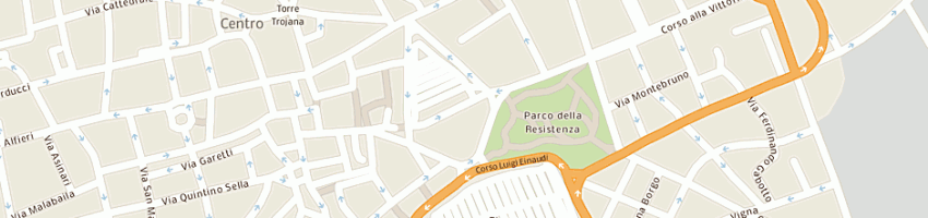 Mappa della impresa albergo reale a ASTI