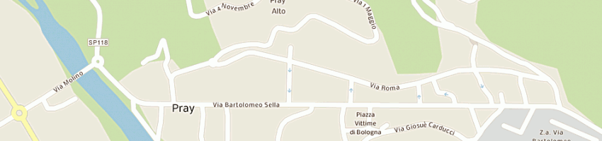 Mappa della impresa scuole elementari statali a PRAY