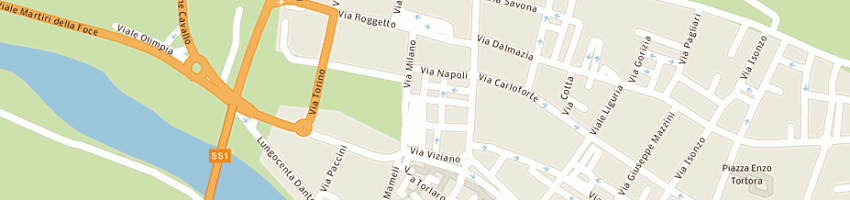 Mappa della impresa agenzia lombardo snc di balbi remo e rinaldo fabrizio a ALBENGA