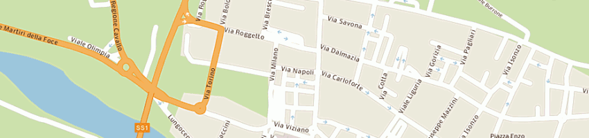 Mappa della impresa mobili sa di saccone am a ALBENGA
